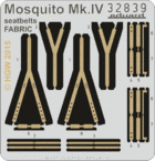 Mosquito Mk.IV upínací pásy FABRIC 1/32 