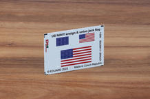 US Navy národní a Union Jack vlajky 1/200 