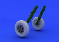 Spitfire wheels - 5 spoke, smooth tire 1/48 