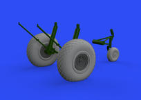 B-17F wheels diamond tread 1/48 