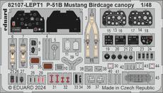 P-51B Mustang Birdcage canopy PE-set 1/48 
