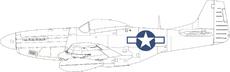 P-51D US national insignia 1/72 