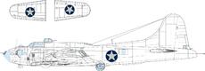 B-17F US national insignia rounded 1/48 
