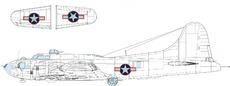 B-17F US national insignia w/ red outline 1/48 