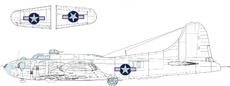 B-17F US national insignia w/ blue outline 1/48 