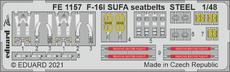 F-16I SUFA seatbelts STEEL 1/48 