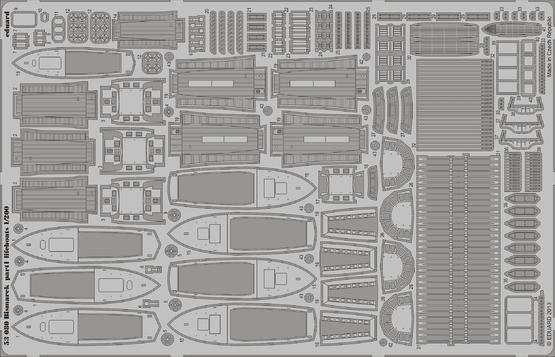 Bismarck part 1 - lifeboats 1/200 