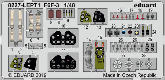 F6F-3 PE-set 1/48  - 1