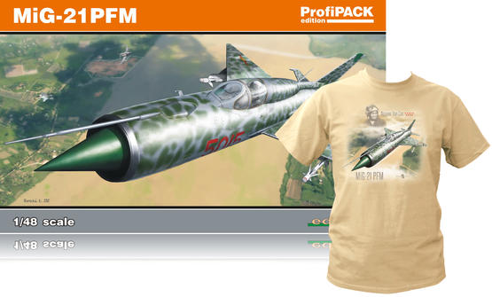 MiG-21PFM +T-Shirt (L) 1/48  - 1