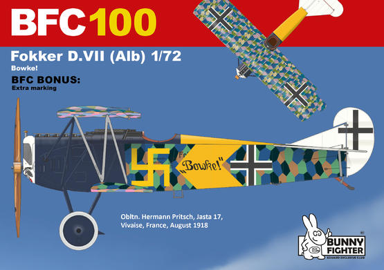 Fokker D.VII Bowke! 1/72  - 2