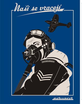 T-shirt Spitfire pilot &quot;Nasi se vraceji&quot; (S)  - 2