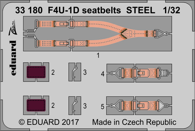 F4U-1D シートベルト スチール 1/32 - エデュアルドeショップ